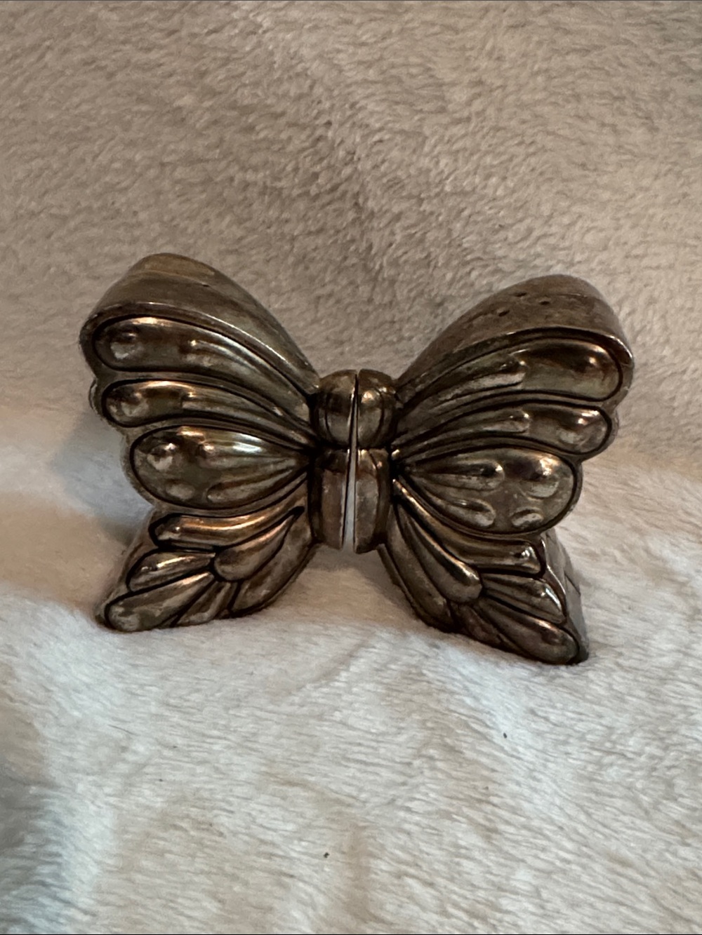 Vintage Godinger Silver Plated Butterfly Salt and Pepper Shakers Set